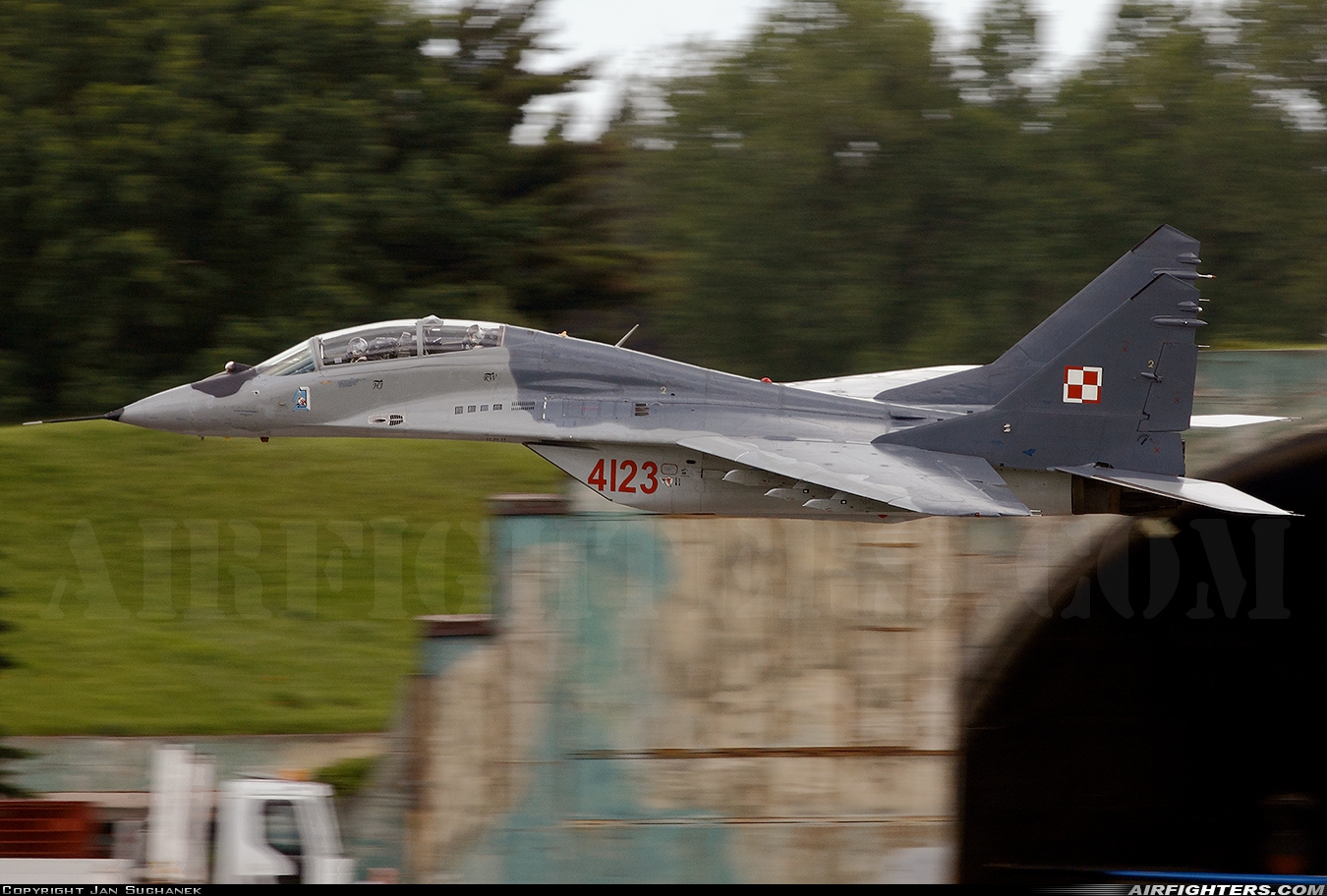Poland - Air Force Mikoyan-Gurevich MiG-29GT (9.51) 4123 at Pardubice (PED / LKPD), Czech Republic