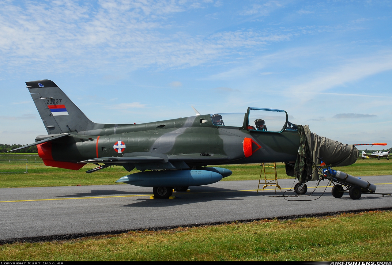 Serbia and Montenegro - Air Force Soko G-4 (N-62) Super Galeb 23737 at Skrydstrup (EKSP), Denmark