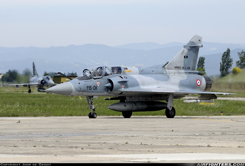 France - Air Force Dassault Mirage 2000B 509 at Orange - Caritat (XOG / LFMO), France