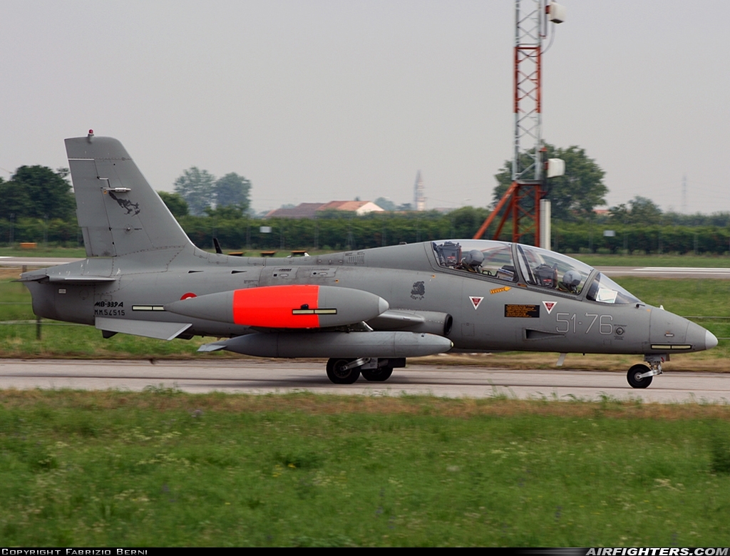 Italy - Air Force Aermacchi MB-339A MM54515 at Verona - Villafranca (Valerio Catullo) (VRN / LIPX), Italy