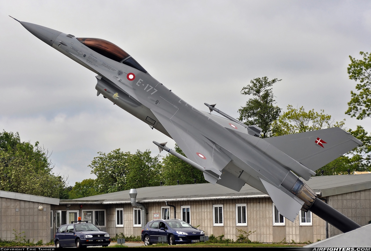 Denmark - Air Force General Dynamics F-16AM Fighting Falcon E-177 at Skrydstrup (EKSP), Denmark