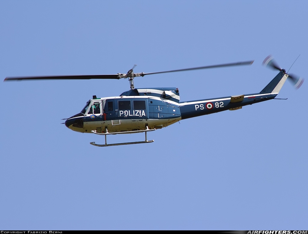 Italy - Polizia Agusta-Bell AB-212AM PS-82 at Verona - Villafranca (Valerio Catullo) (VRN / LIPX), Italy