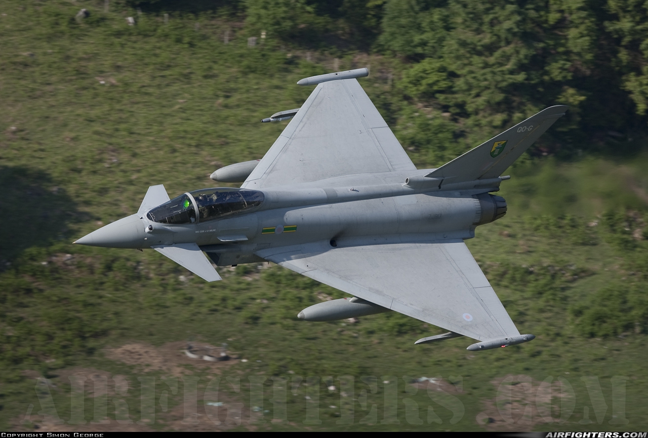 UK - Air Force Eurofighter Typhoon FGR4 ZJ917 at Off-Airport - Machynlleth Loop Area, UK