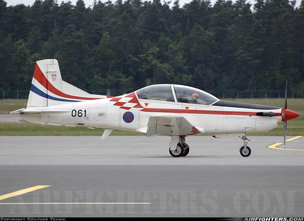 Croatia - Air Force Pilatus PC-9M 061 at Nuremberg (NUE / EDDN), Germany