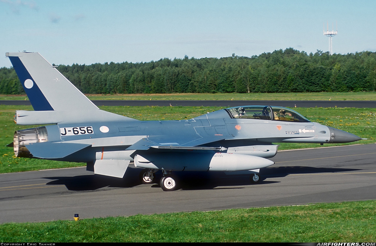 Netherlands - Air Force General Dynamics F-16BM Fighting Falcon J-656 at Enschede - Twenthe (ENS / EHTW), Netherlands