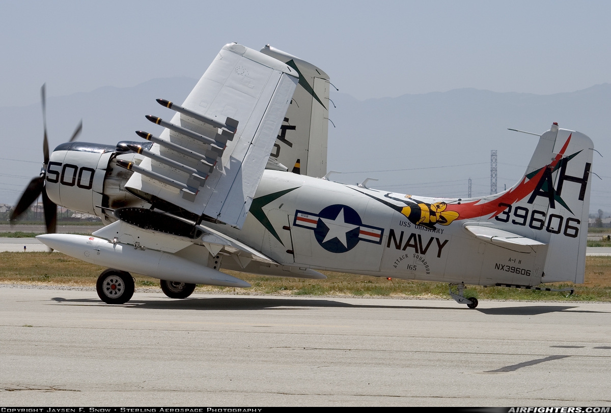 Private - Warbird Aircraft LLC Douglas A-1H Skyraider (AD-6) NX39606 at Chino (CNO), USA