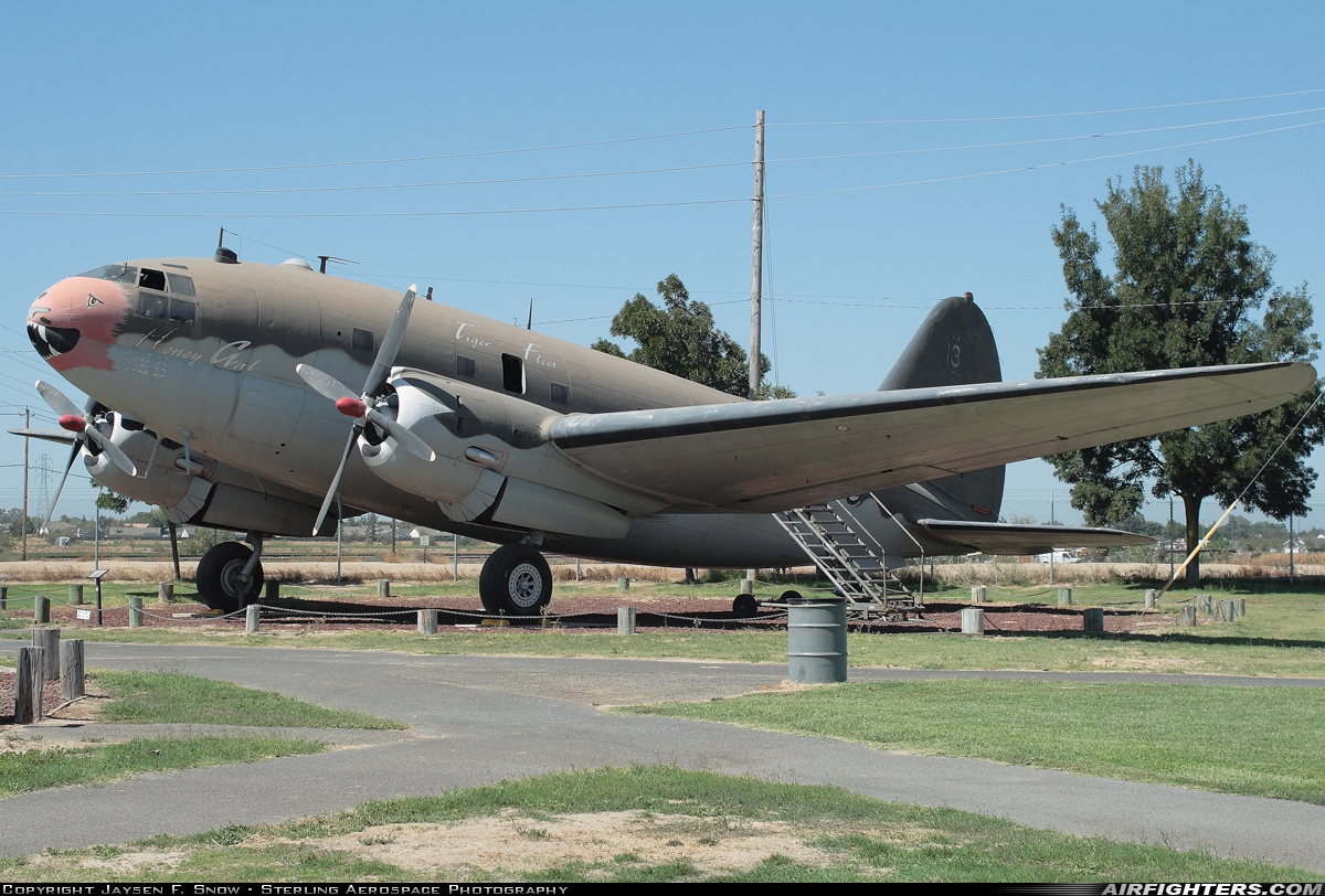 USA - Army Air Force Curtiss C-46D 44-77575 at Atwater (Merced) - Castle (AFB) (MER / KMER), USA