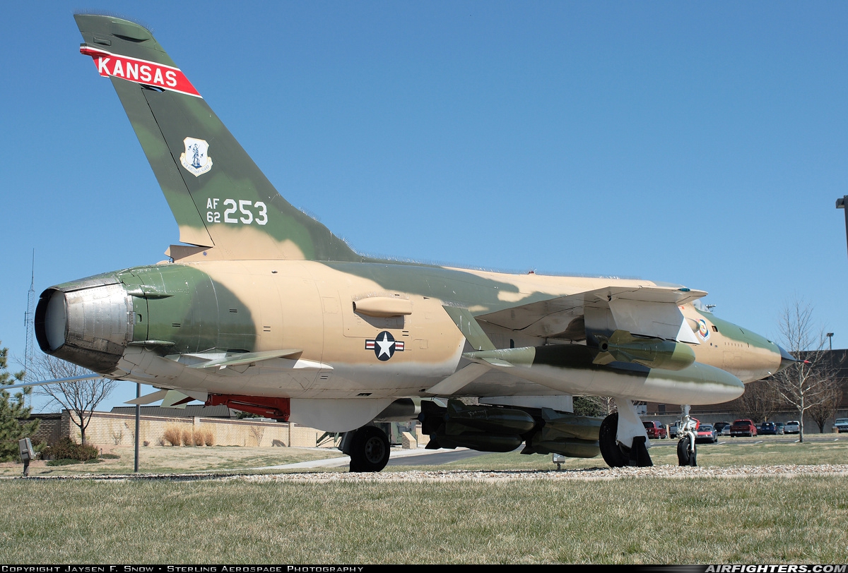 USA - Air Force Republic F-105D Thunderchief 62-4253 at Wichita - McConnell AFB (IAB / KIAB), USA