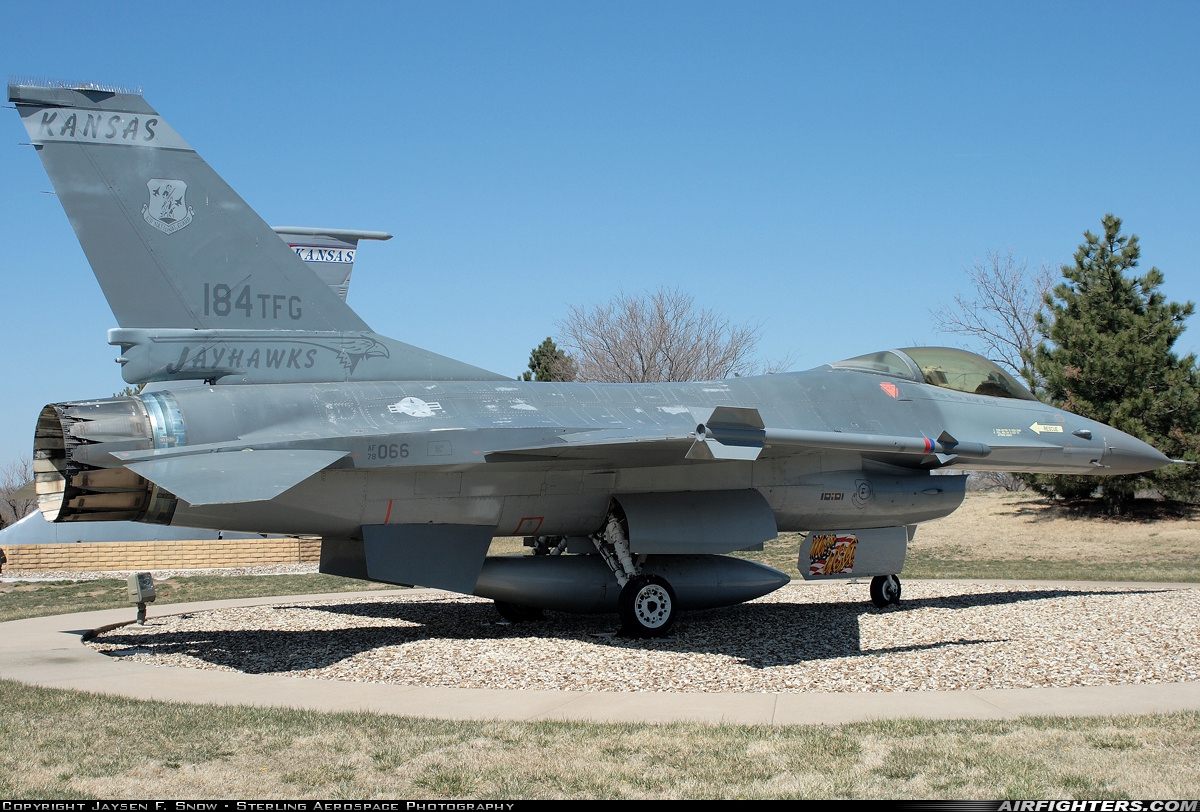 USA - Air Force General Dynamics F-16A Fighting Falcon 78-0066 at Wichita - McConnell AFB (IAB / KIAB), USA