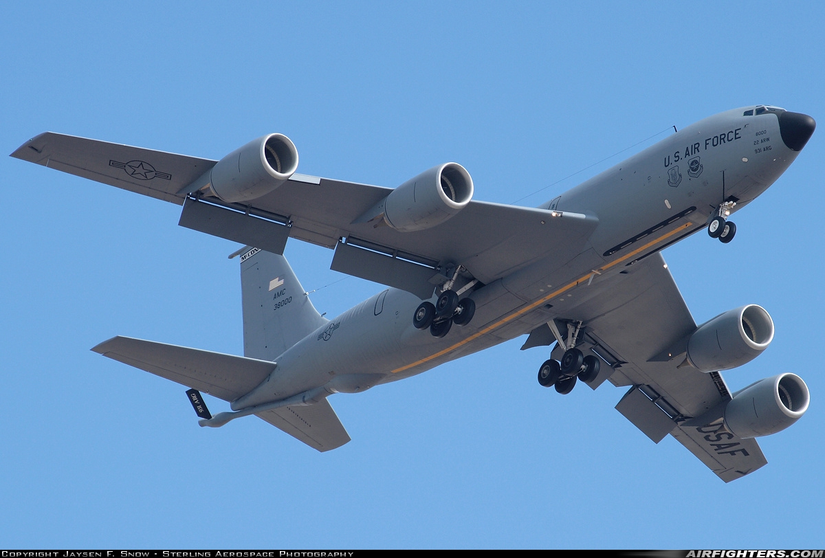 USA - Air Force Boeing KC-135R Stratotanker (717-148) 63-8000 at Wichita - McConnell AFB (IAB / KIAB), USA