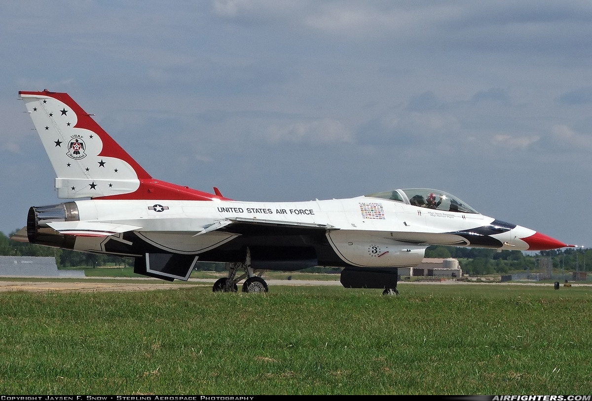 USA - Air Force General Dynamics F-16C Fighting Falcon 87-0313 at Wichita - McConnell AFB (IAB / KIAB), USA