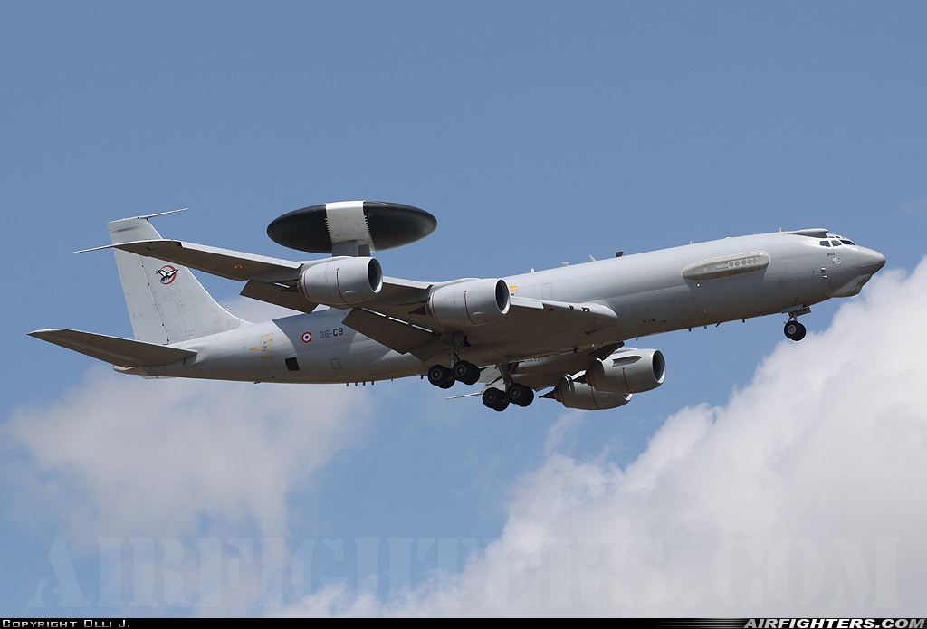 France - Air Force Boeing E-3F Sentry (707-300) 202 at Istres - Le Tube (LFMI), France
