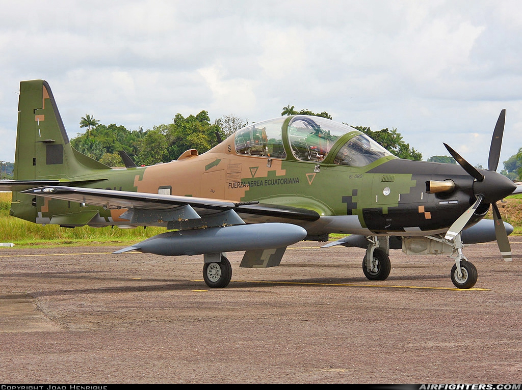 Ecuador - Air Force Embraer A-29B Super Tucano (EMB-314B) PT-ZQU at Tabatinga (TBT / SBTT), Brazil