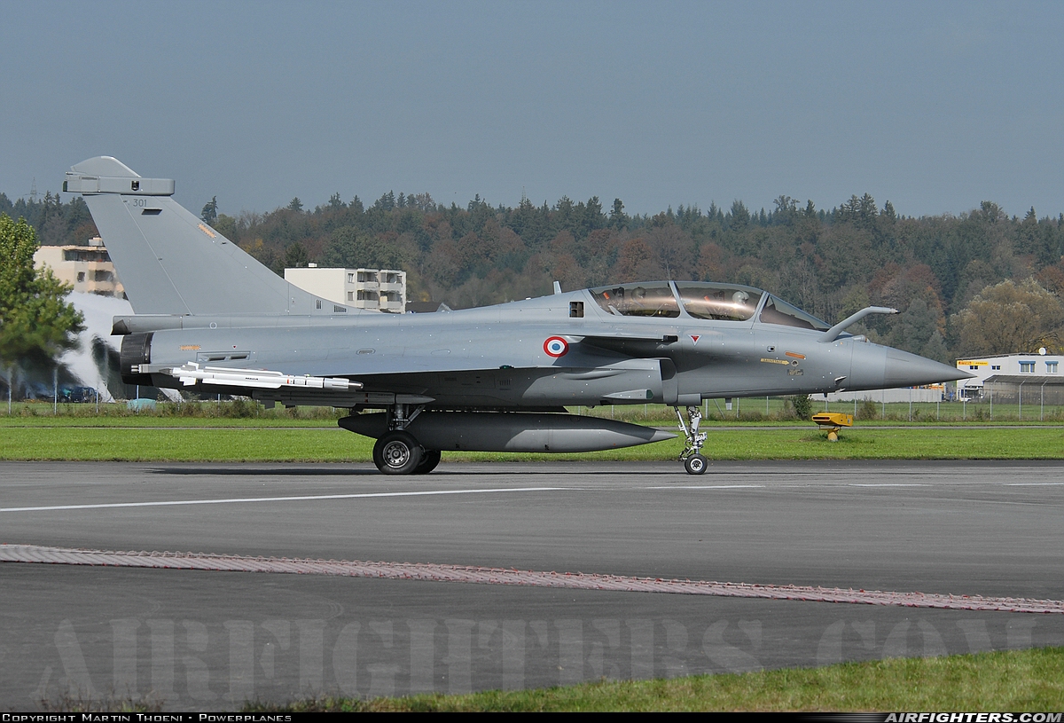 France - Air Force Dassault Rafale B 301 at Emmen (EML / LSME), Switzerland