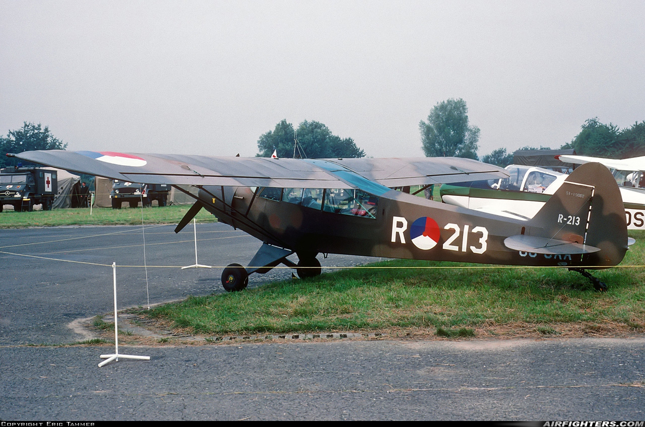 Private Piper PA-18-135 Super Cub OO-OAA at St. Truiden (- Brustem) (EBST), Belgium