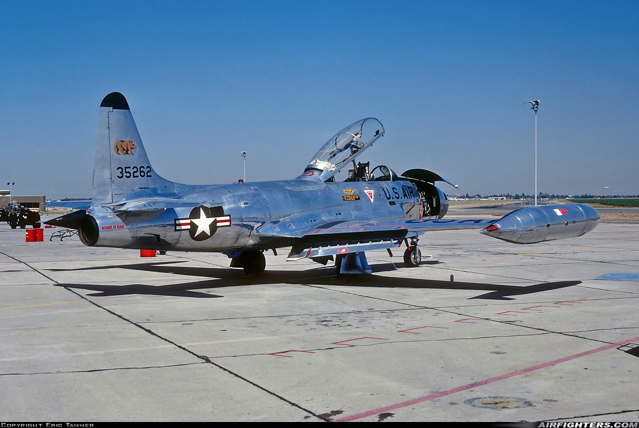 USA - Air Force Lockheed T-33A Shooting Star 53-5262 at Fresno - Yosemite International (Air Terminal) (FAT / KFAT), USA