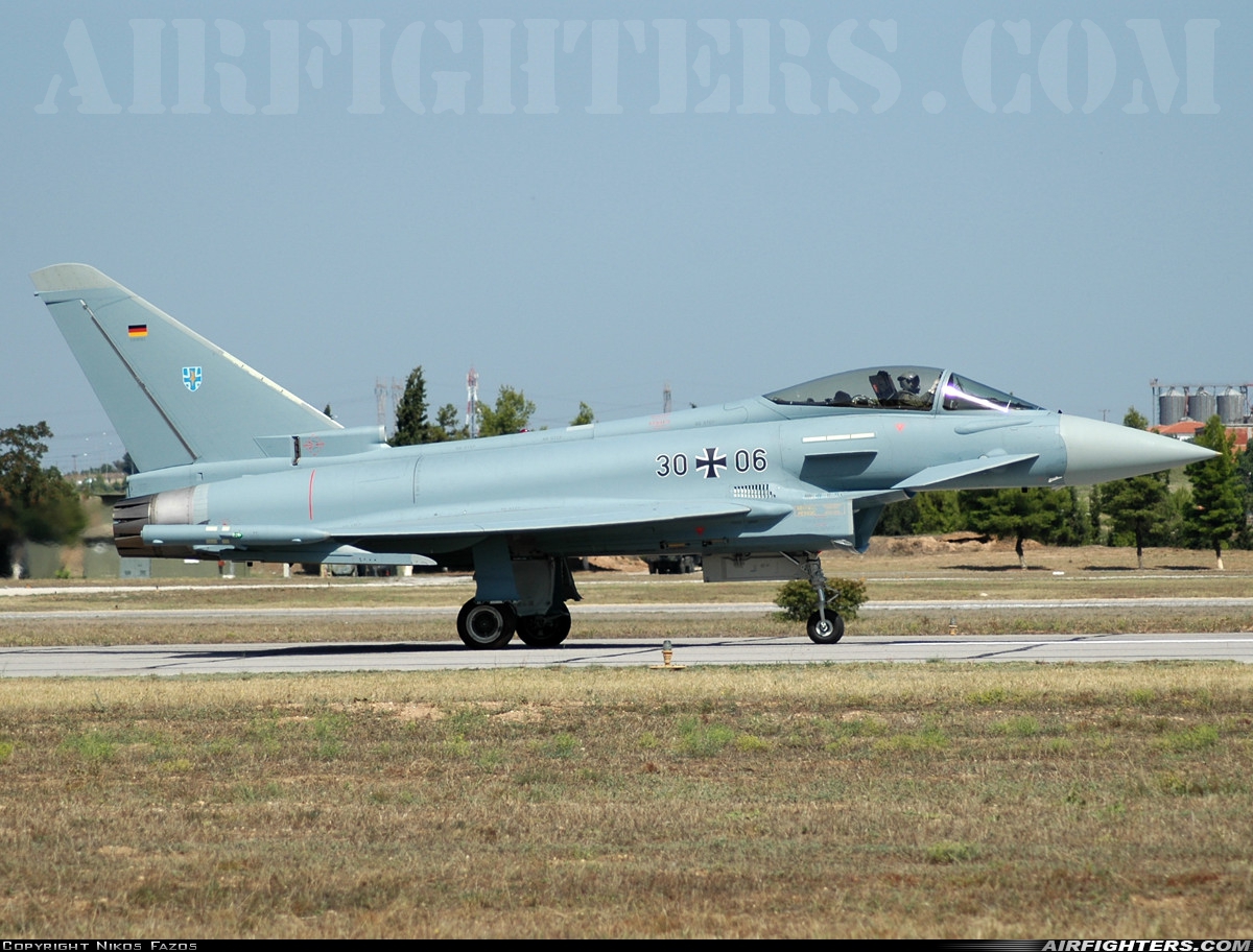 Germany - Air Force Eurofighter EF-2000 Typhoon S 30+06 at Tanagra (LGTG), Greece