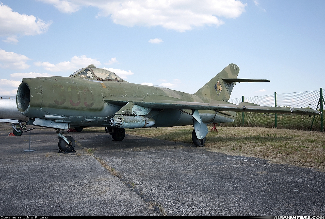 East Germany - Air Force Mikoyan-Gurevich Lim-5 300 at Rothenburg (EDBR), Germany