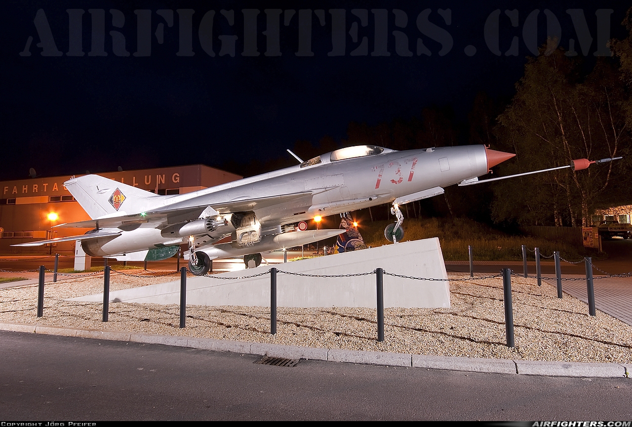East Germany - Air Force Mikoyan-Gurevich MiG-21F-13 737 at Off-Airport - Morgenrothe-Rautenkranz, Germany