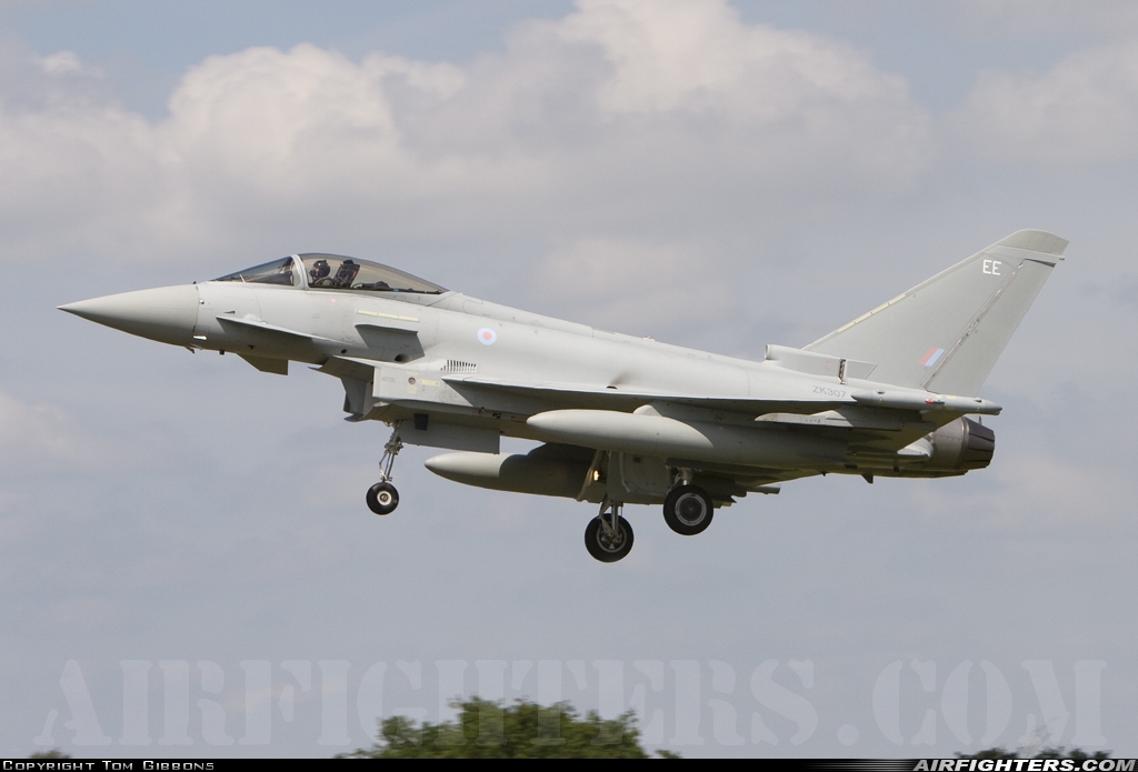 UK - Air Force Eurofighter Typhoon FGR4 ZK307 at Coningsby (EGXC), UK
