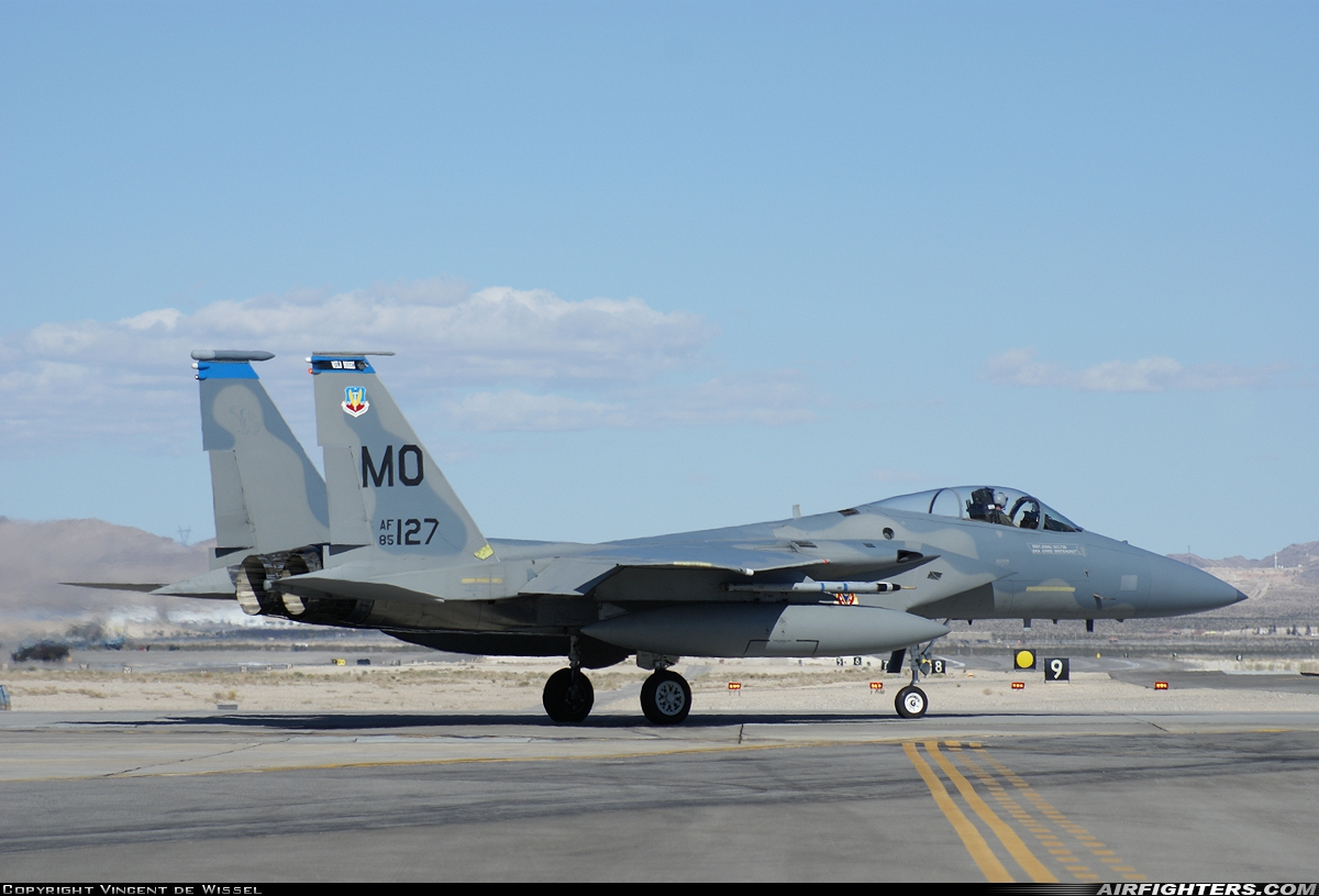 USA - Air Force McDonnell Douglas F-15C Eagle 85-0127 at Las Vegas - Nellis AFB (LSV / KLSV), USA