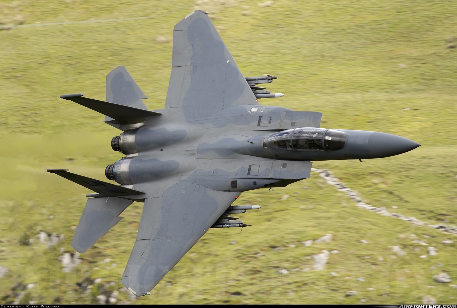 USA - Air Force McDonnell Douglas F-15D Eagle 86-0182 at Off-Airport - Machynlleth Loop Area, UK