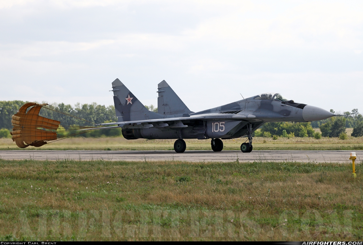 Russia - Air Force Mikoyan-Gurevich MiG-29 105 WHITE at Lipetsk - Air Base (2 / West), Russia