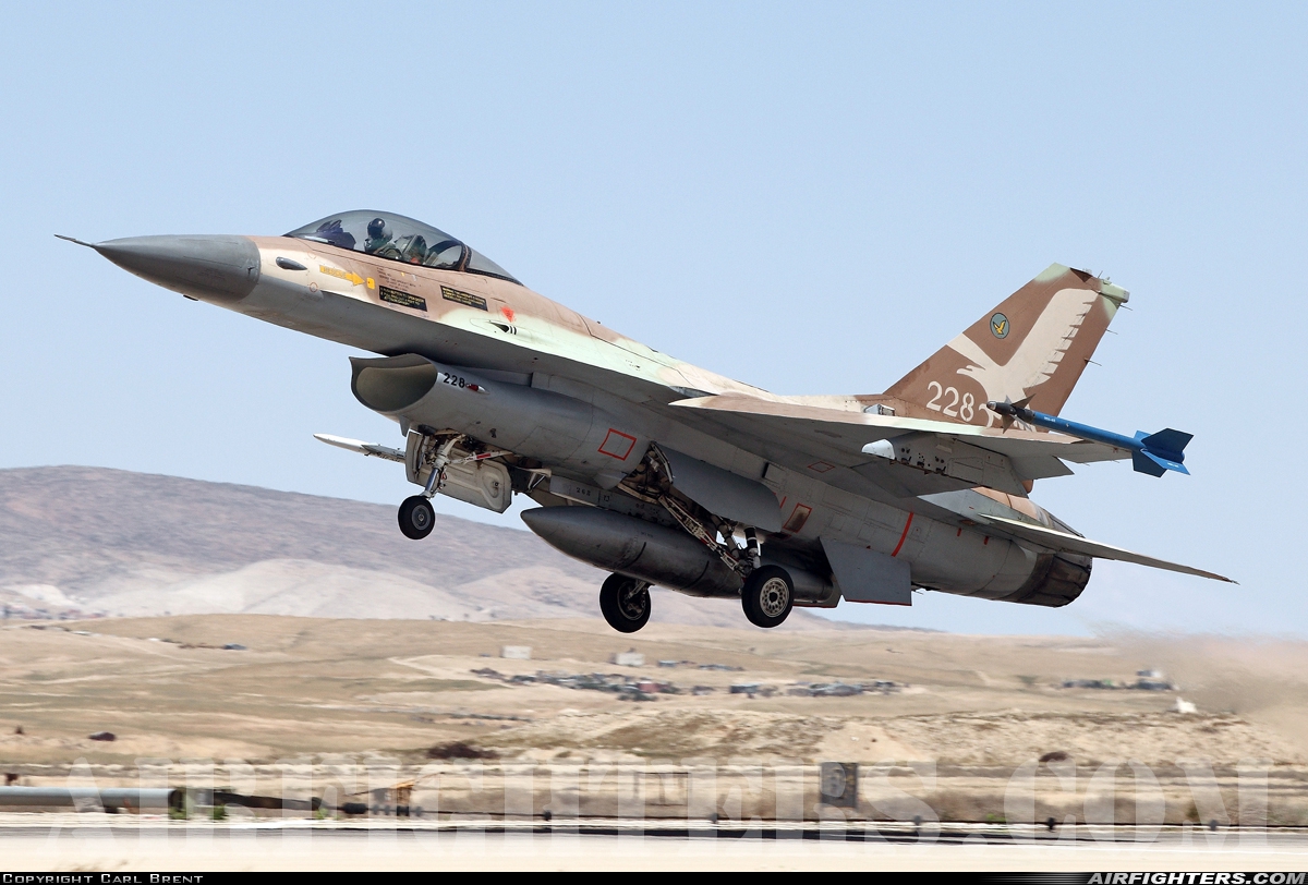 Israel - Air Force General Dynamics F-16A Fighting Falcon 228 at Nevatim (LLNV), Israel