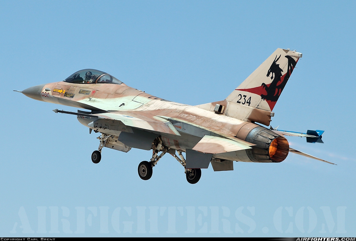 Israel - Air Force General Dynamics F-16A Fighting Falcon 234 at Nevatim (LLNV), Israel