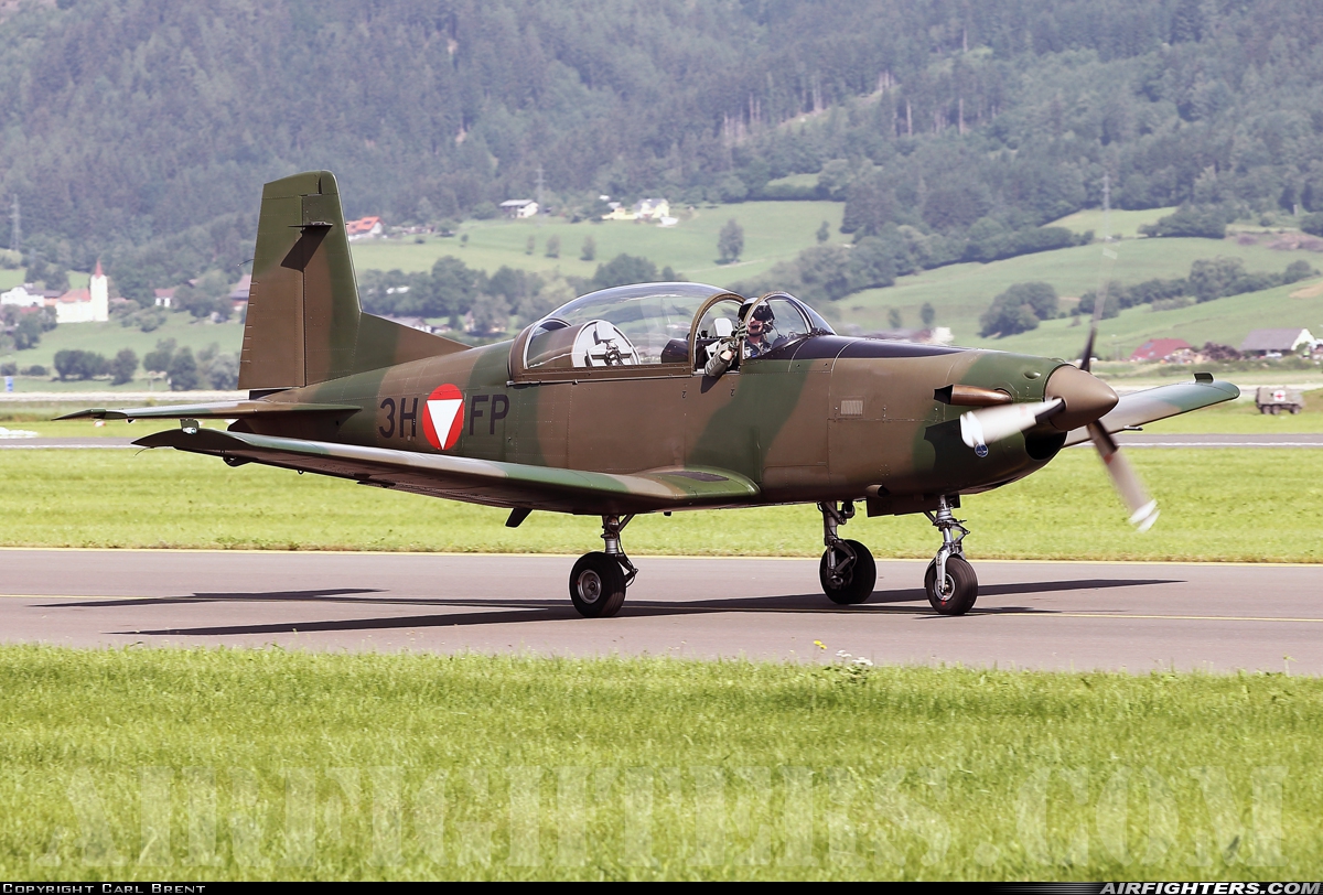 Austria - Air Force Pilatus PC-7 Turbo Trainer 3H-FP at Zeltweg (LOXZ), Austria