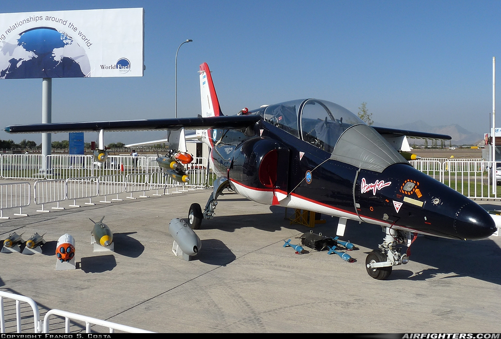 Argentina - Air Force FMA IA-63 Pampa II EX-03 at Santiago - Arturo Merino Benitez (Pudahuel) (SCL / SCEL), Chile