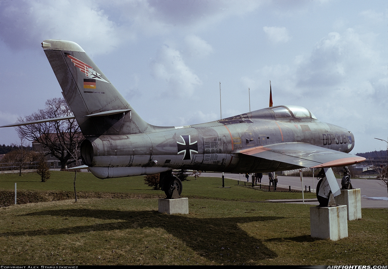 Germany - Air Force Republic F-84F Thunderstreak DD-306 at Off-Airport - Messtetten, Germany