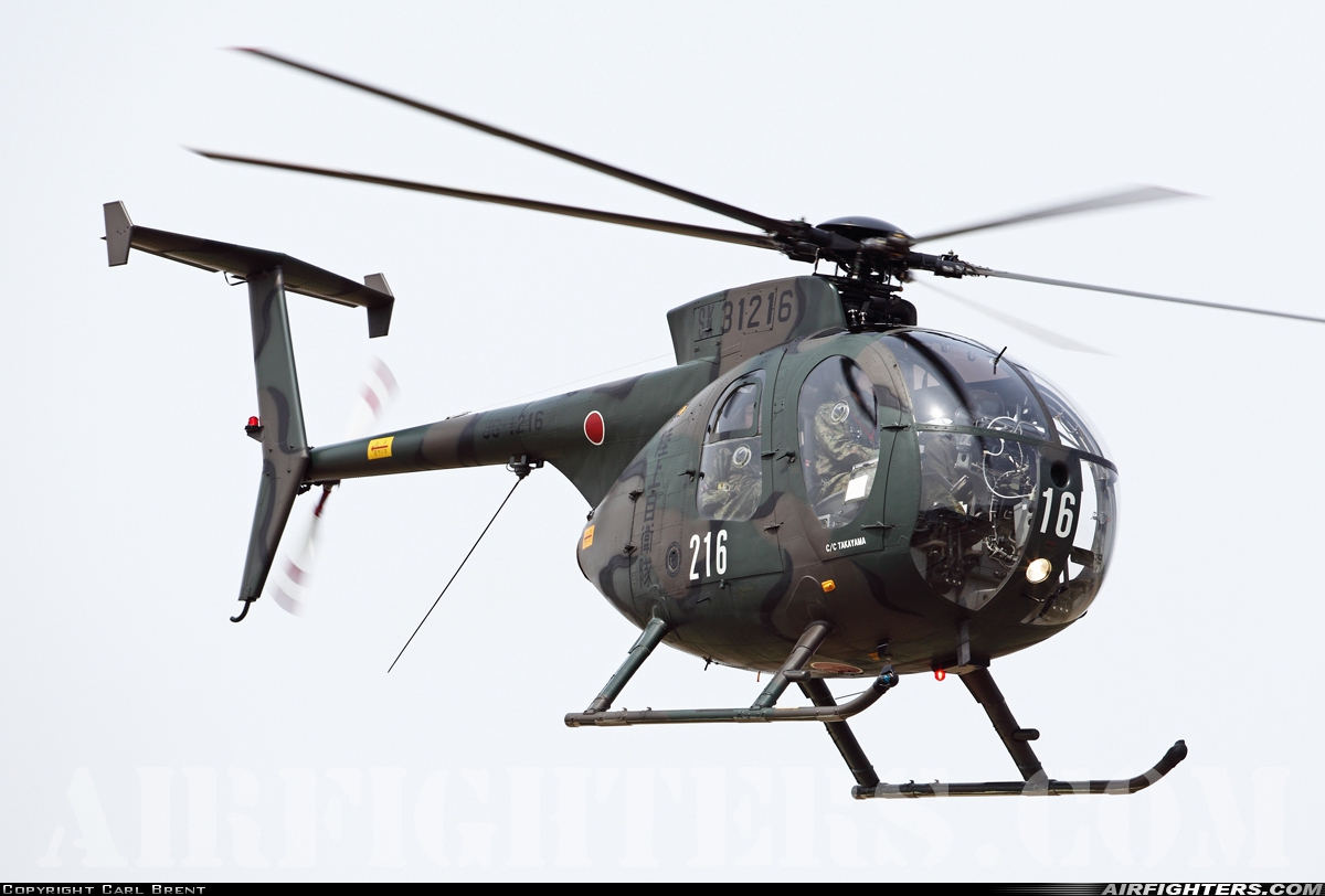 Japan - Army Hughes / Kawasaki OH-6D Cayuse 31216 at Kasumigaura (RJAK), Japan