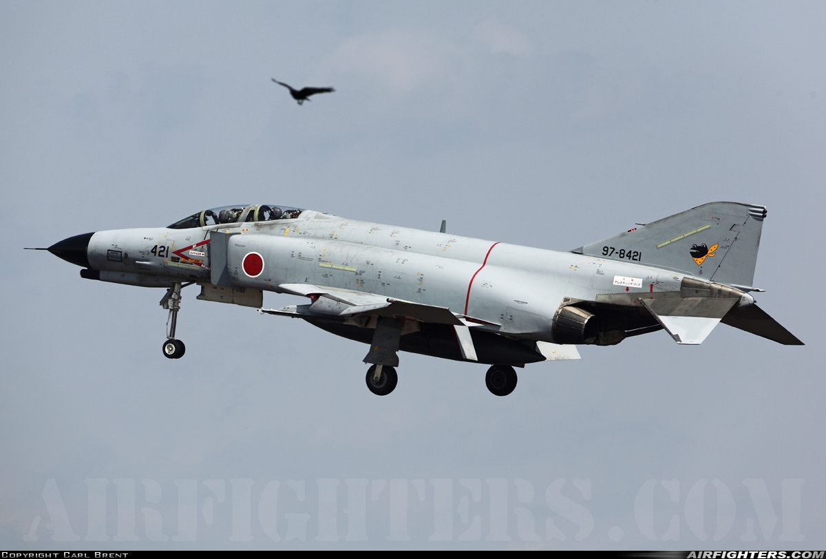 Japan - Air Force McDonnell Douglas F-4EJ Phantom II 97-8421 at Nyutabaru (RJFN), Japan