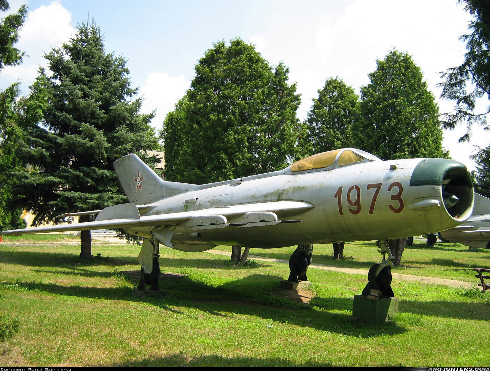 Hungary - Air Force Mikoyan-Gurevich MiG-19PM 34 at Taszar (LHTA), Hungary