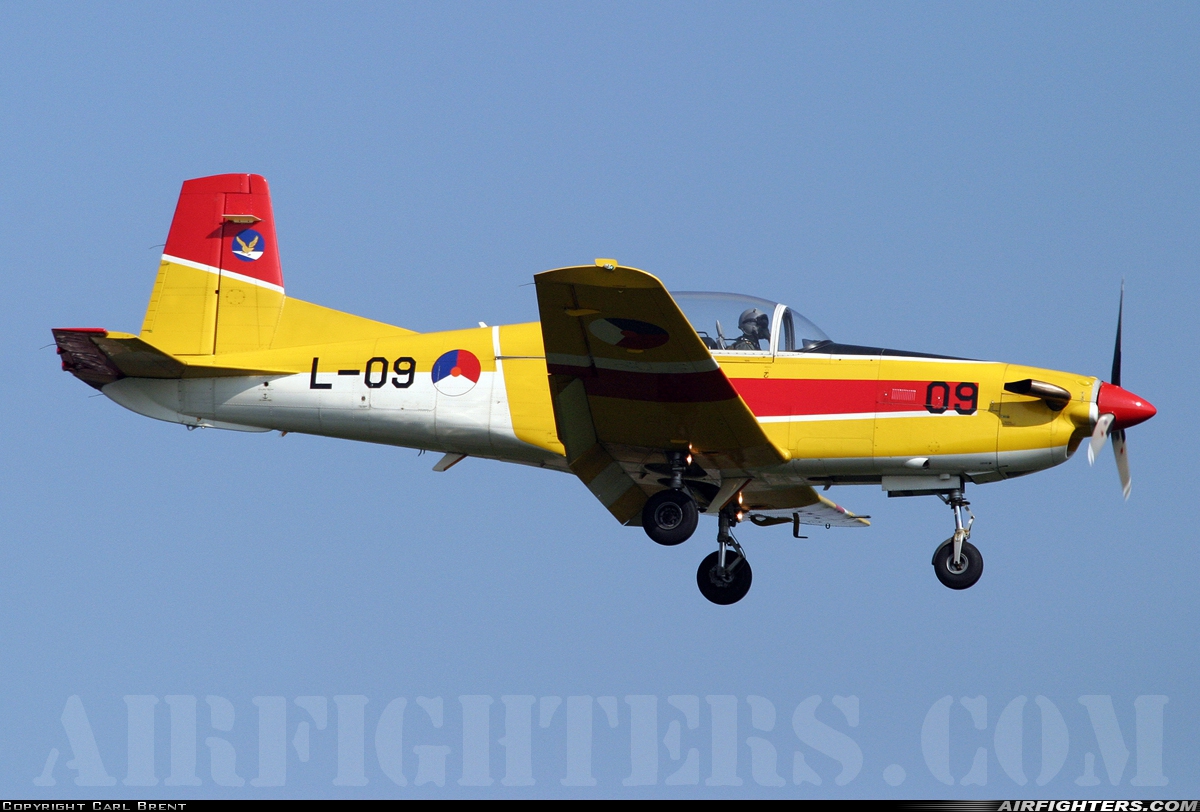 Netherlands - Air Force Pilatus PC-7 Turbo Trainer L-09 at Bergen op Zoom - Woensdrecht (WOE / BZM / EHWO), Netherlands