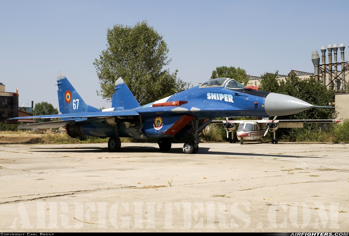 Romania - Air Force Mikoyan-Gurevich MiG-29 67 at Off-Airport - Bucharest, Romania