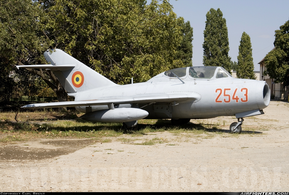 Romania - Air Force Mikoyan-Gurevich MiG-15UTI 2543 at Off-Airport - Bucharest, Romania