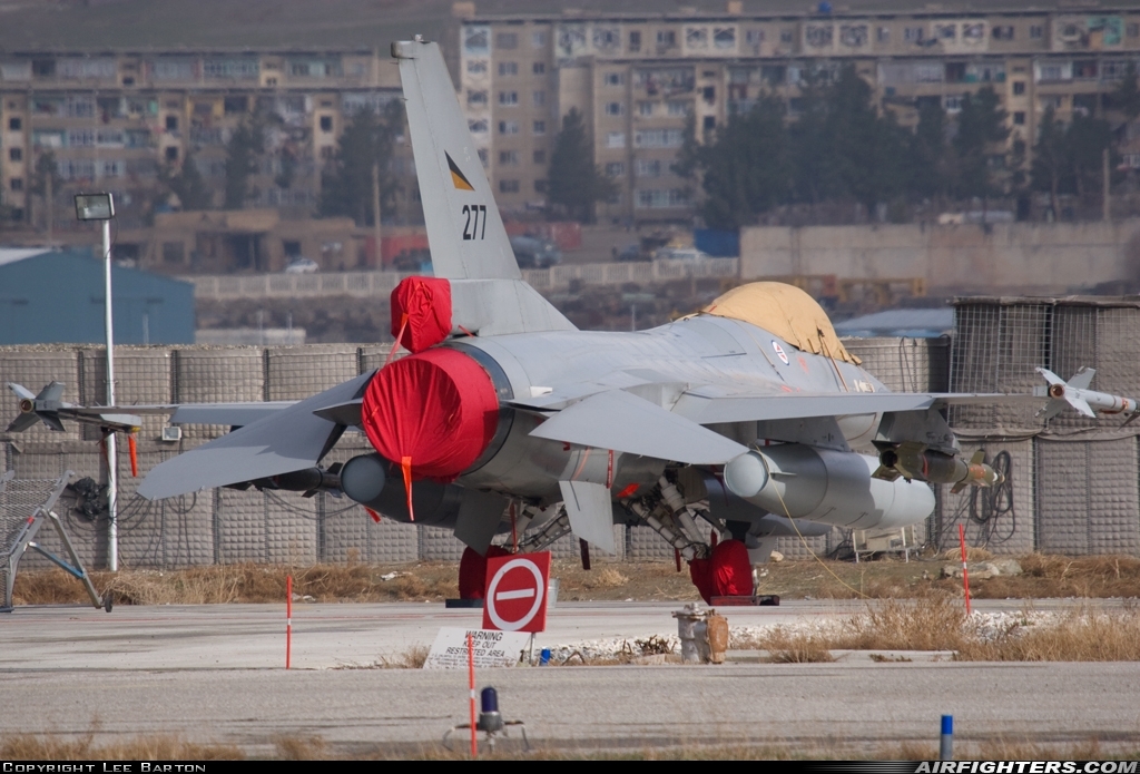 Norway - Air Force General Dynamics F-16AM Fighting Falcon 277 at Kabul - Khwaja Rawash (KBL / OAKB), Afghanistan