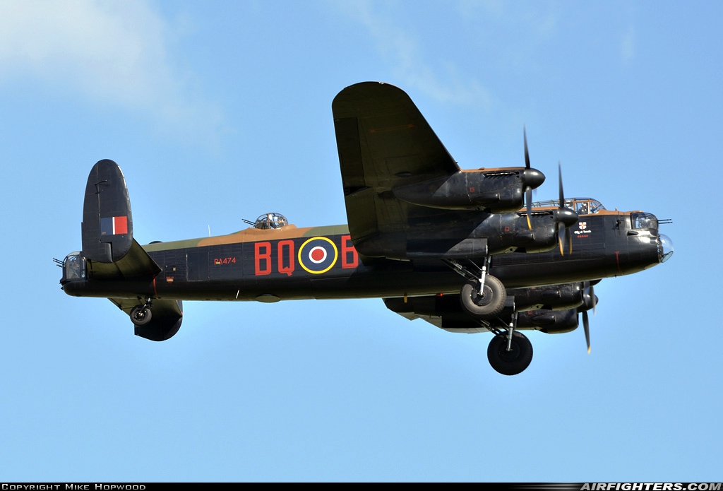 UK - Air Force Avro 683 Lancaster B.I PA474 at Waddington (WTN / EGXW), UK