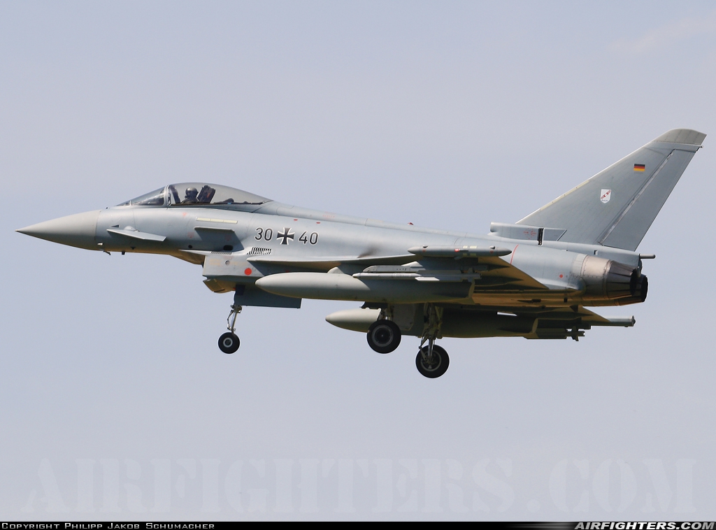 Germany - Air Force Eurofighter EF-2000 Typhoon S 30+40 at Norvenich (ETNN), Germany