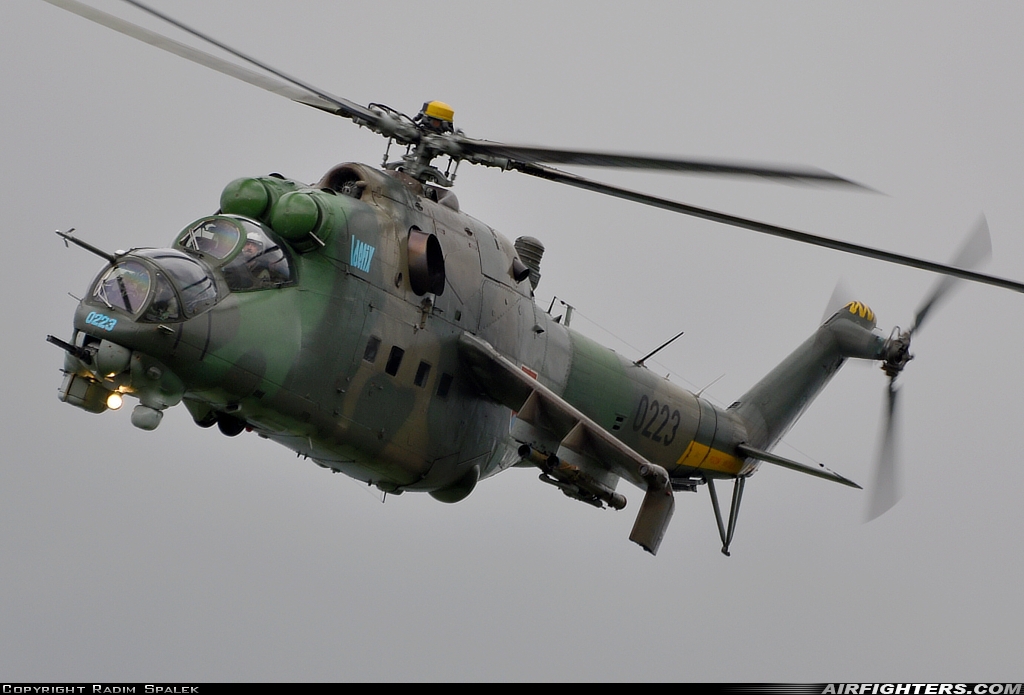 Slovakia - Air Force Mil Mi-24D 0223 at Piestany (PZY / LZPP), Slovakia