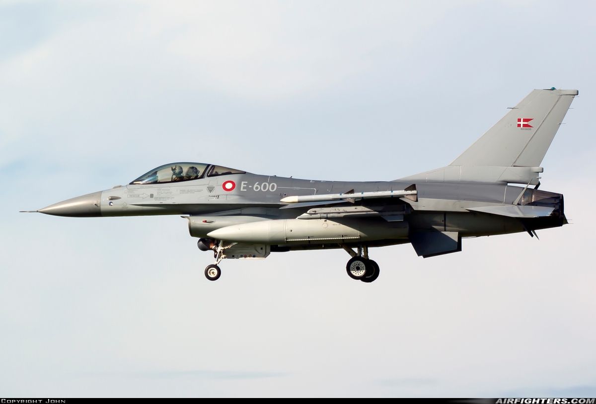 Denmark - Air Force General Dynamics F-16AM Fighting Falcon E-600 at Leeuwarden (LWR / EHLW), Netherlands
