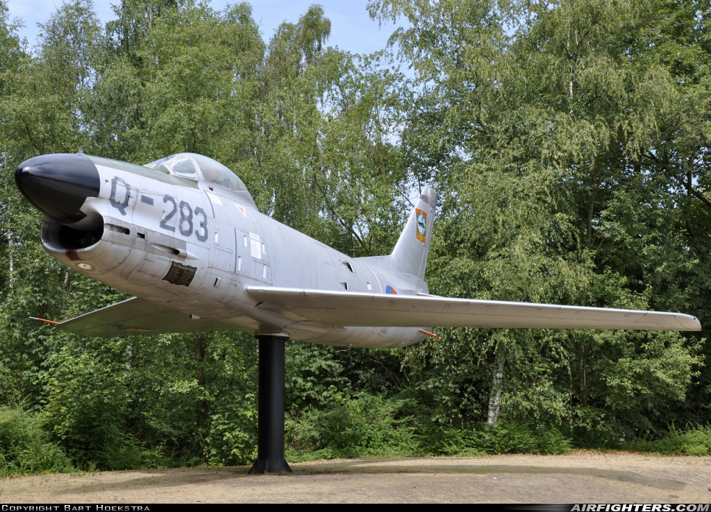 Netherlands - Air Force North American F-86K Sabre Q-283 at Off-Airport - Kamp Zeist, Netherlands