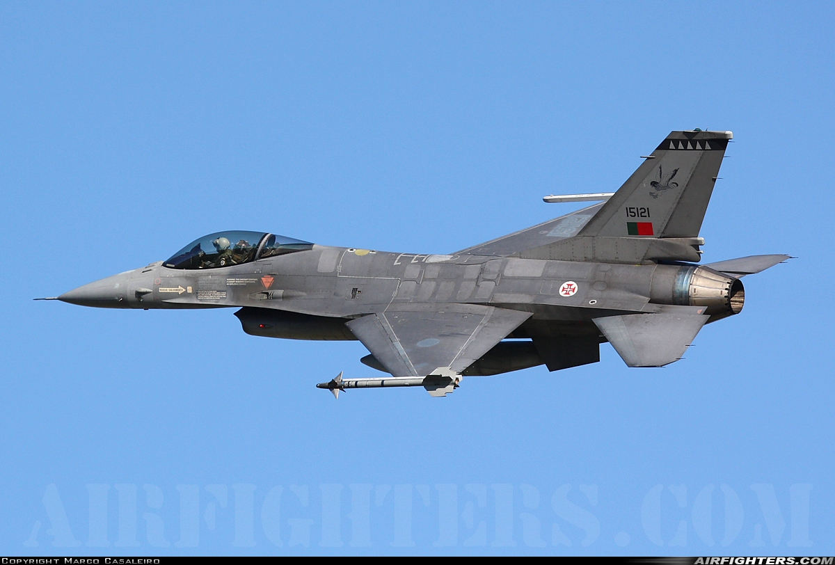 Portugal - Air Force General Dynamics F-16AM Fighting Falcon 15121 at Monte Real (BA5) (LPMR), Portugal