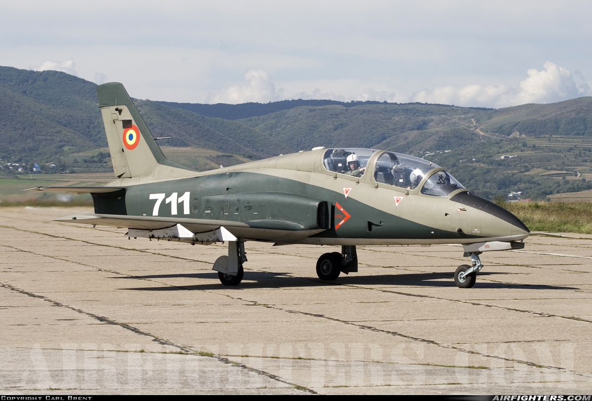Romania - Air Force IAR-99 Soim 711 at Bacau (BCM / LRBC), Romania