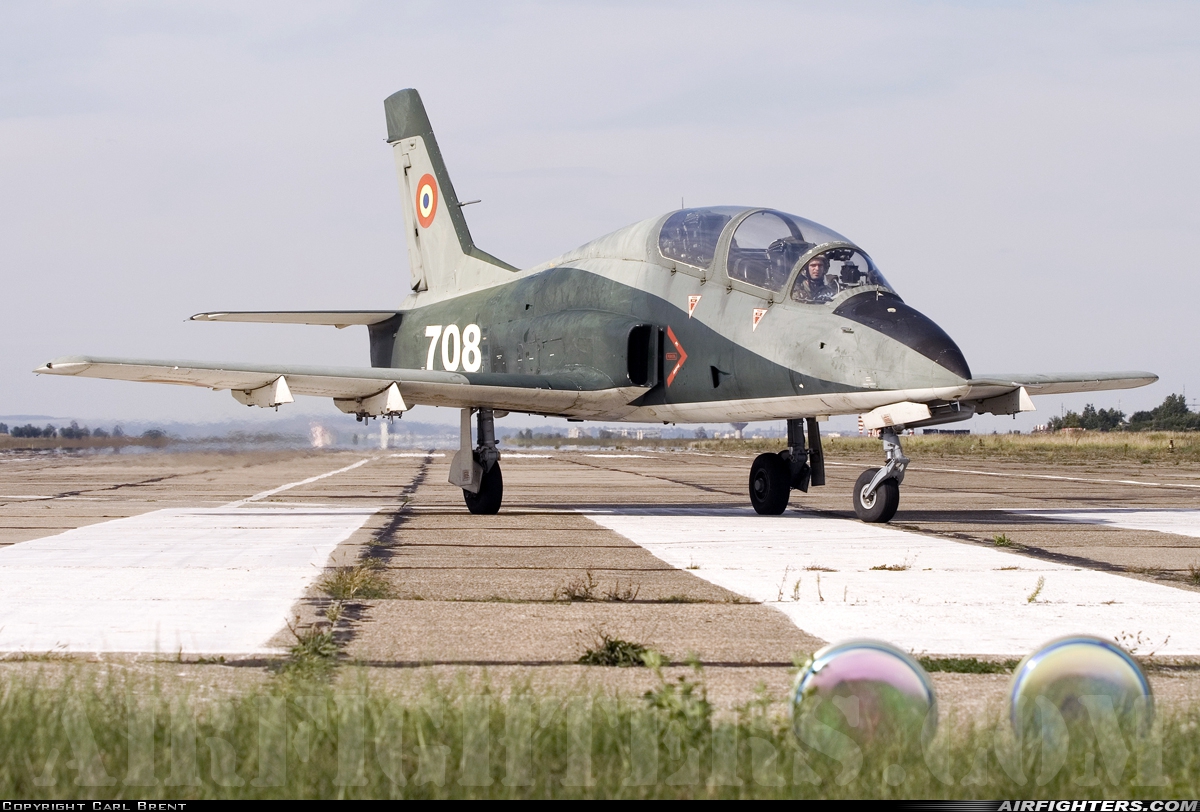Romania - Air Force IAR-99 708 at Bacau (BCM / LRBC), Romania