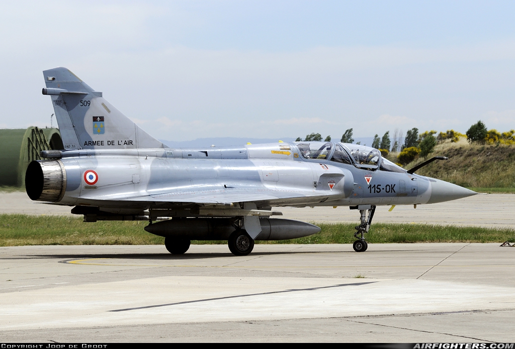 France - Air Force Dassault Mirage 2000B 509 at Orange - Caritat (XOG / LFMO), France
