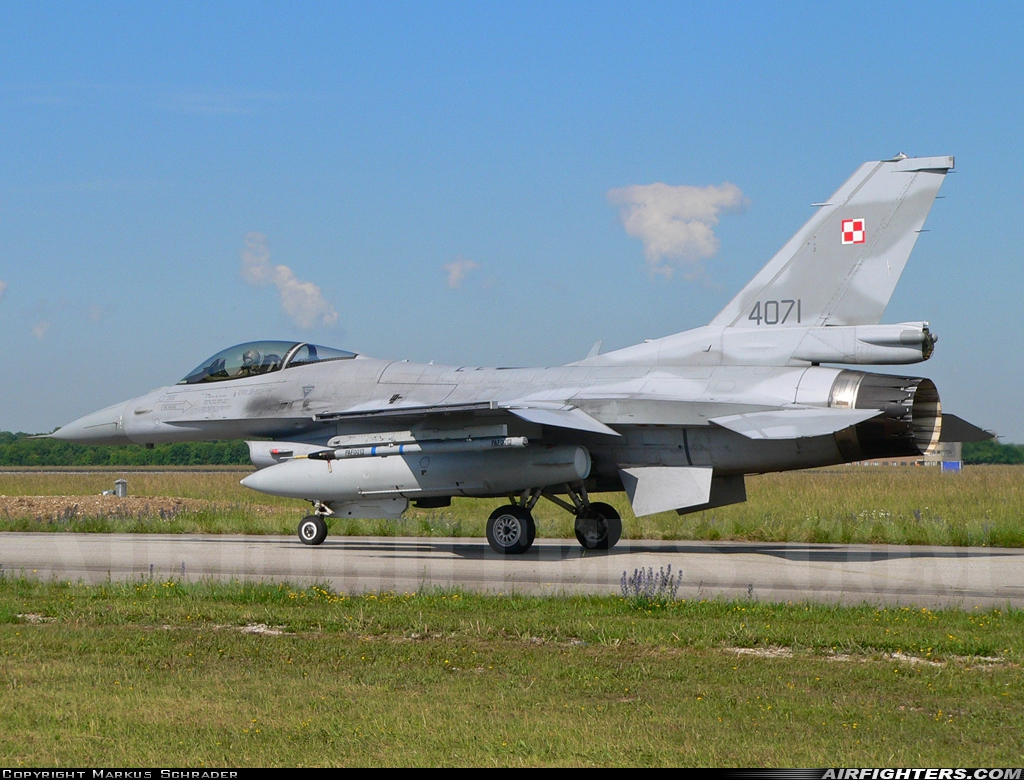 Poland - Air Force General Dynamics F-16C Fighting Falcon 4071 at Lechfeld (ETSL), Germany