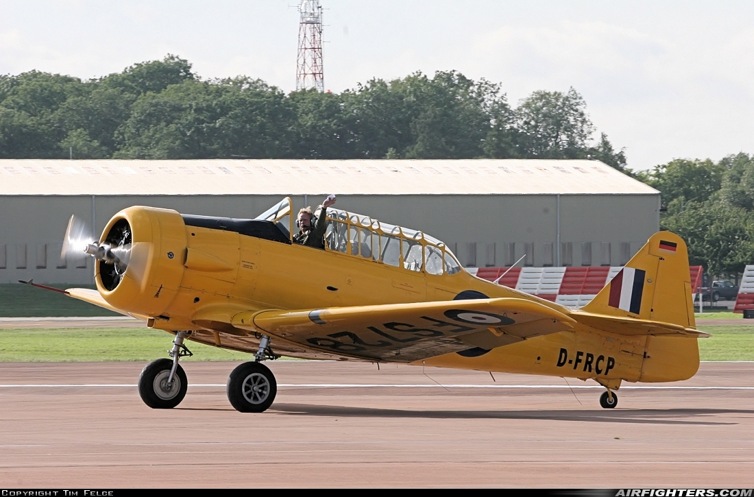 Private Noorduyn AT-16 Harvard IIb D-FRCP at Fairford (FFD / EGVA), UK